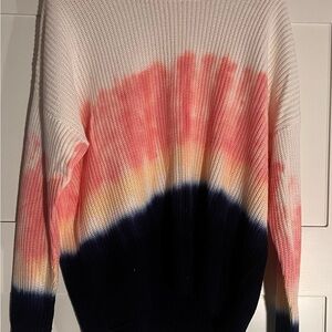 Skies Are Blue Multicolor Tie-Dye Sweater